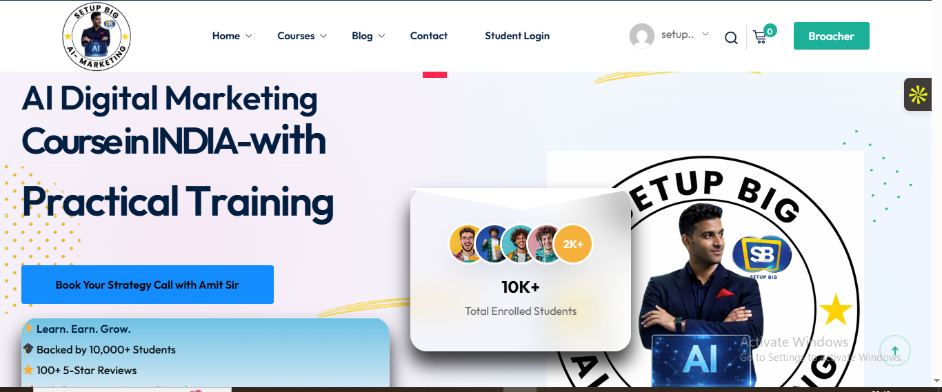 Digital Marketing & AI Course for Business Growth in 2026 | SetupBig