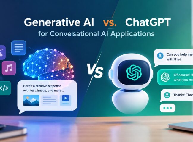 Generative AI vs ChatGPT for Conversational AI Applications